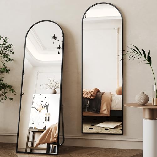 Black Arched Full Length Mirror R806385