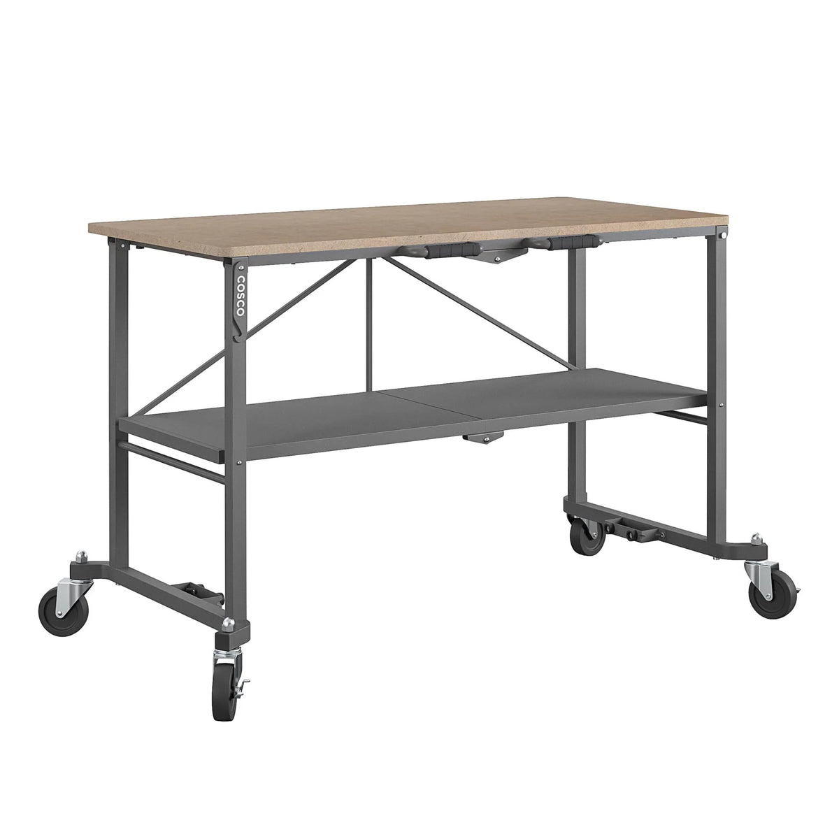 Portable Folding Workbench with Locking Casters, 600 lb. Capacity S906174