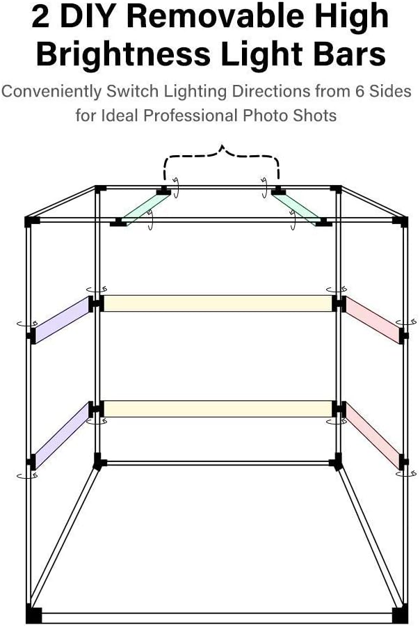 Portable Foldable 32 x 32 Inch Photo Studio Light Box with 3 Color Backdrops H75008