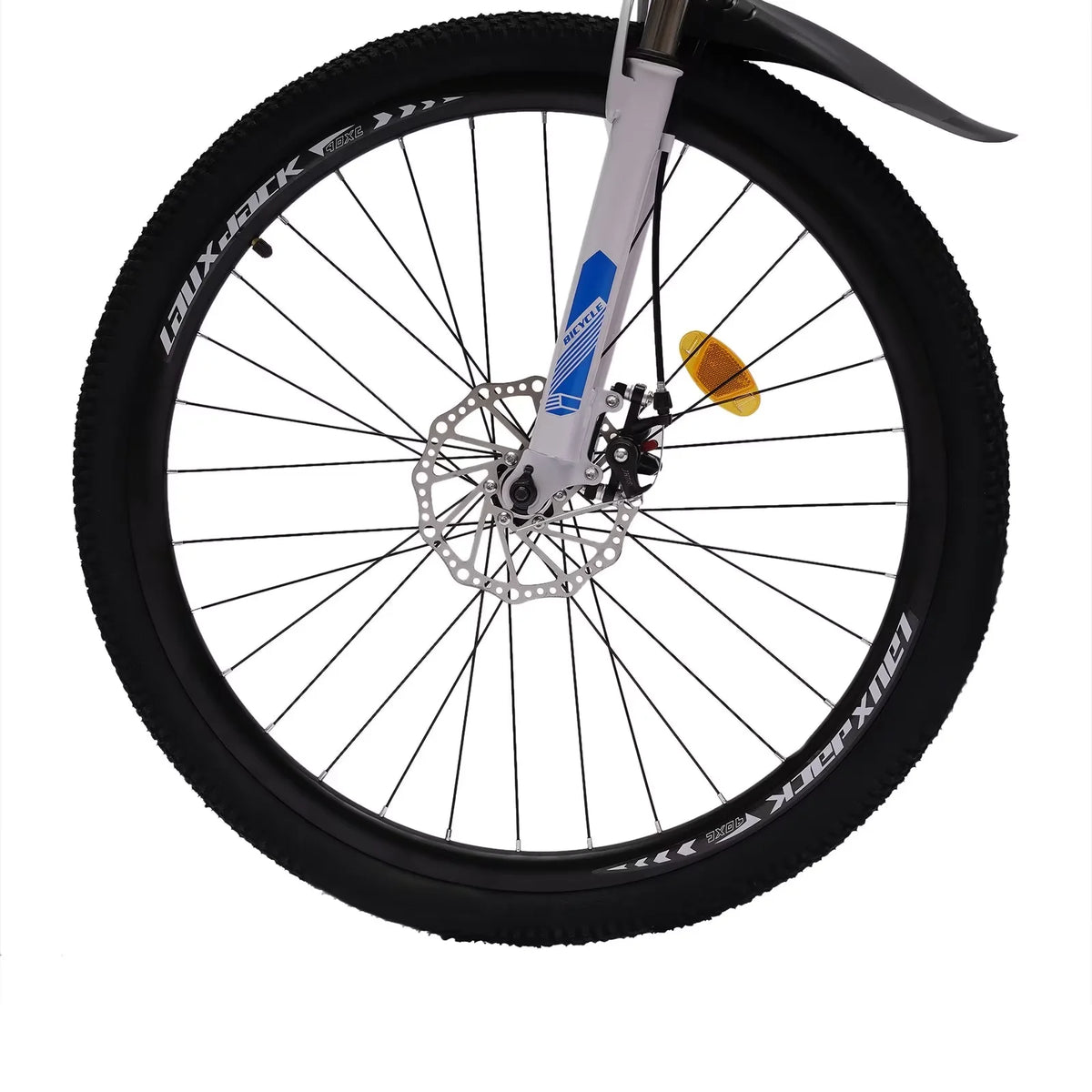 Folding Mountain Bike 21-speed Blue and White C46065