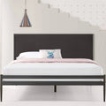 Black Twin Metal Platform Bed Frame U921