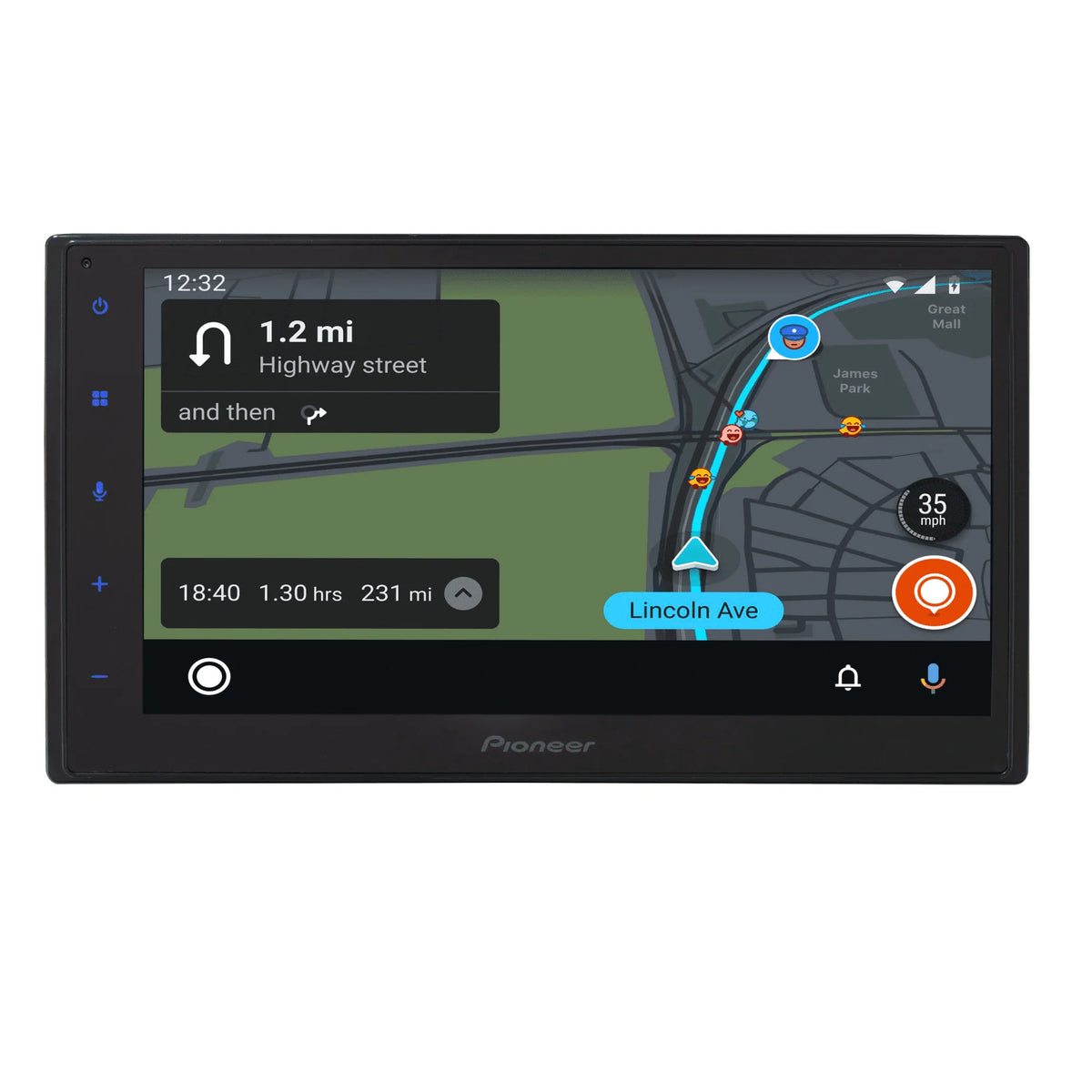 Double Din Digital Media Receiver with 6.8 Touchscreen and Bluetooth H511