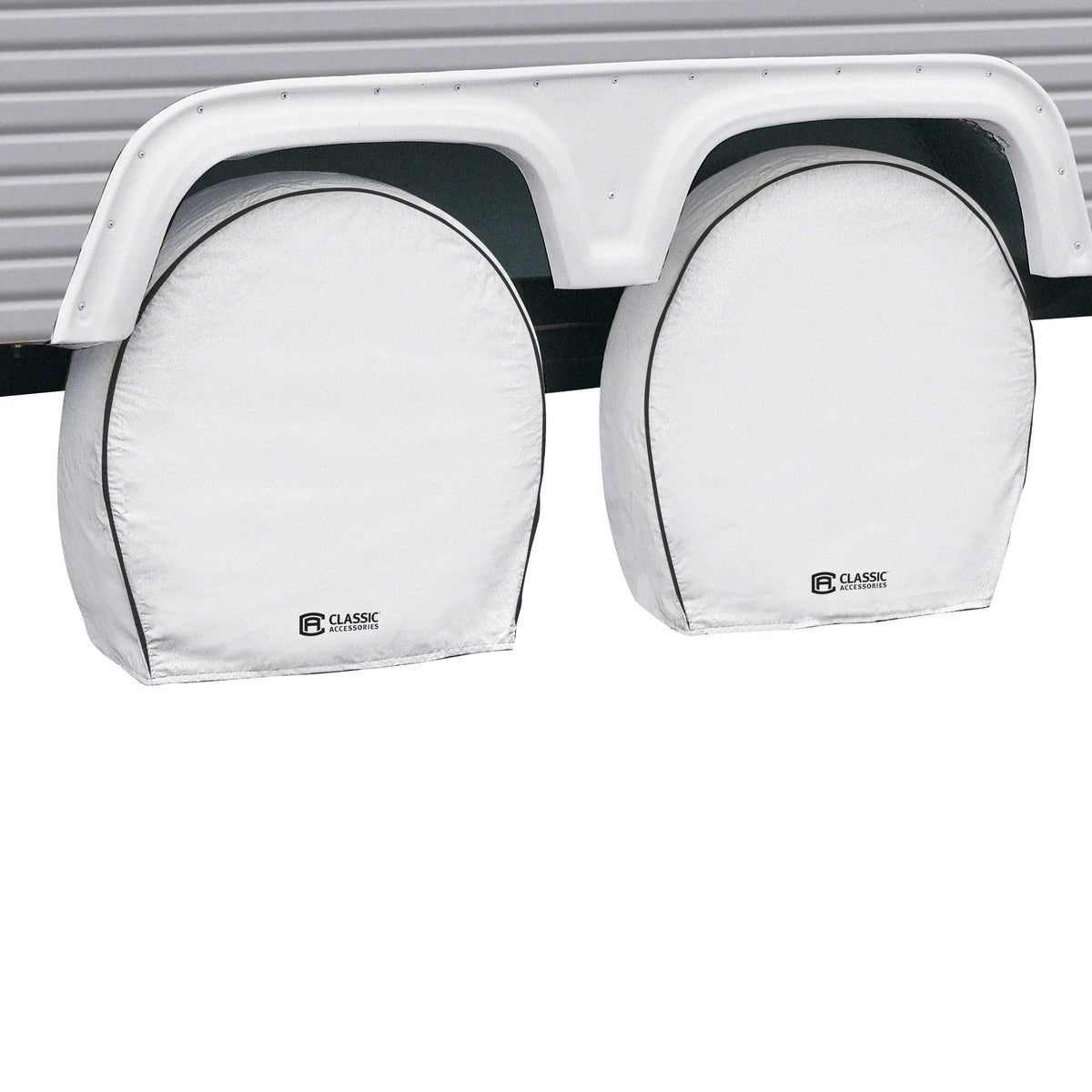 White RV Wheel Cover V709722
