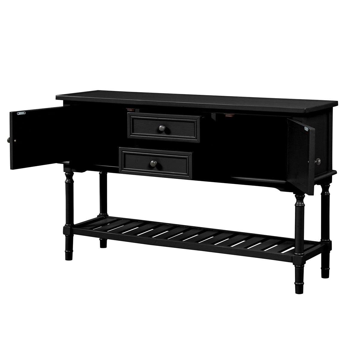 Light Green Console Table with 2 Drawers W2749