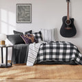 Grey Linen Style Euro Shams Set of 2 S91787
