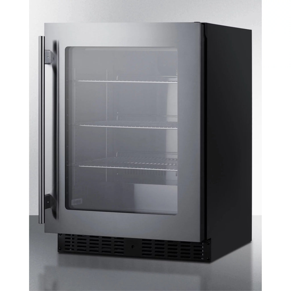 24" Wide 3.25 Cu. Ft. Compact Freezerless Refrigerator Stainless Steel R474