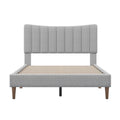 Full Size Upholstered Platform Bed with Headboard Q3488