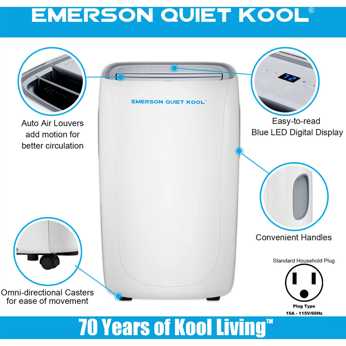 3 in 1 Portable Air Conditioner, Dehumidifier & Fan with Remote Control R716
