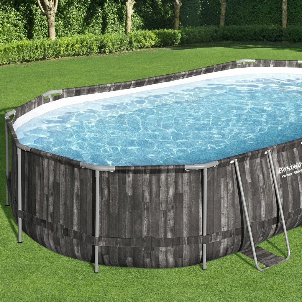 20' x 12' x 48 Oval Above Ground Swimming Pool Set P910319