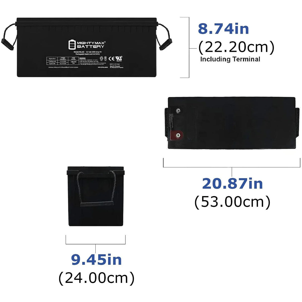 12v 200ah Deep Cycle Battery 2 Pack G915305