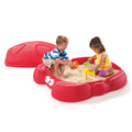 Red Plastic Outdoor Sandbox with Cover V802