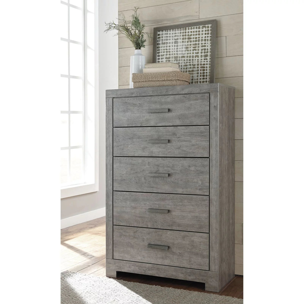 5 Drawer Chest in Gray V1232