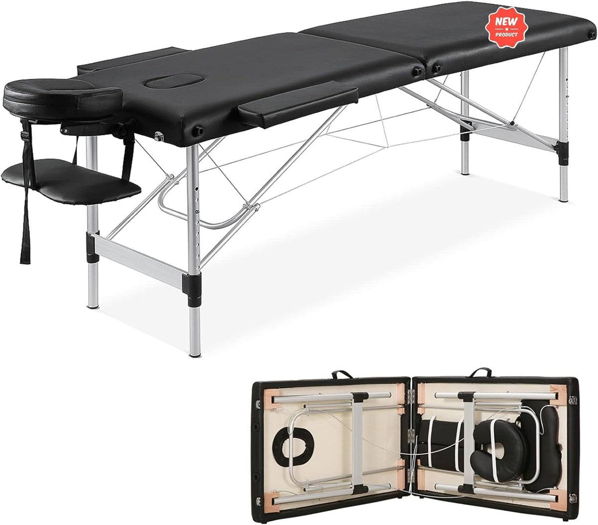 Portable Height Adjustable 2 Section Massage Table I511595