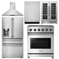 30 Propane Gas Range, Range Hood, Refrigerator, Dishwasher, Wine Cooler P894947