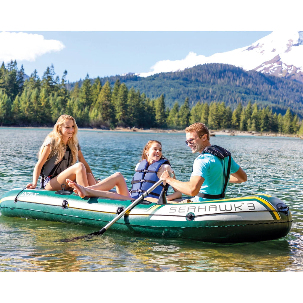 Inflatable Rafting Boat Set 3 Person with Oars and Pump U185