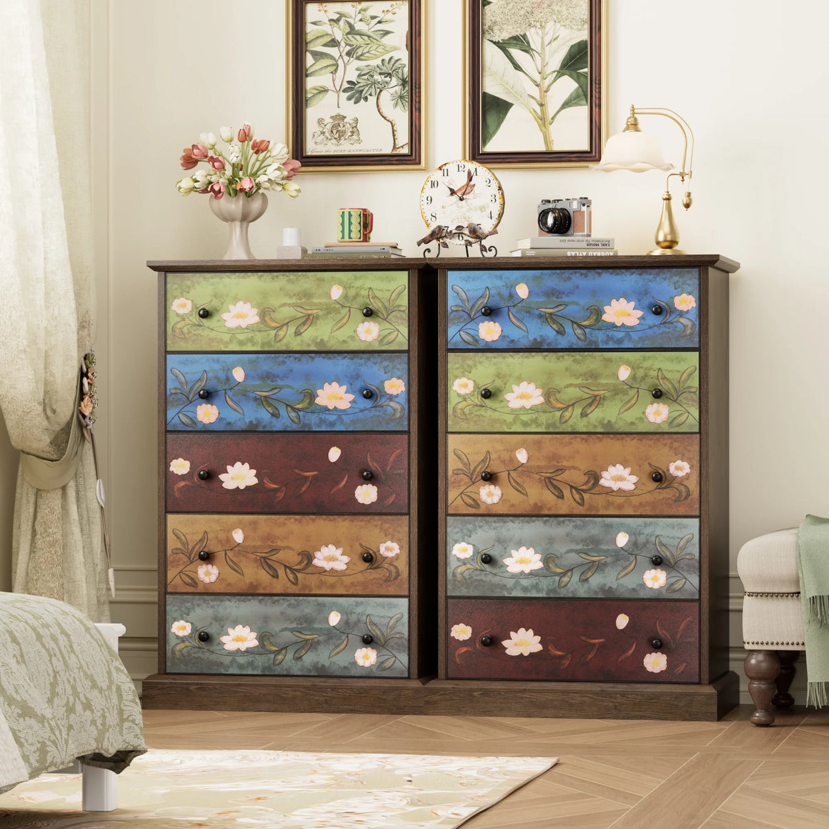 5 Drawer Wood Dresser K39371