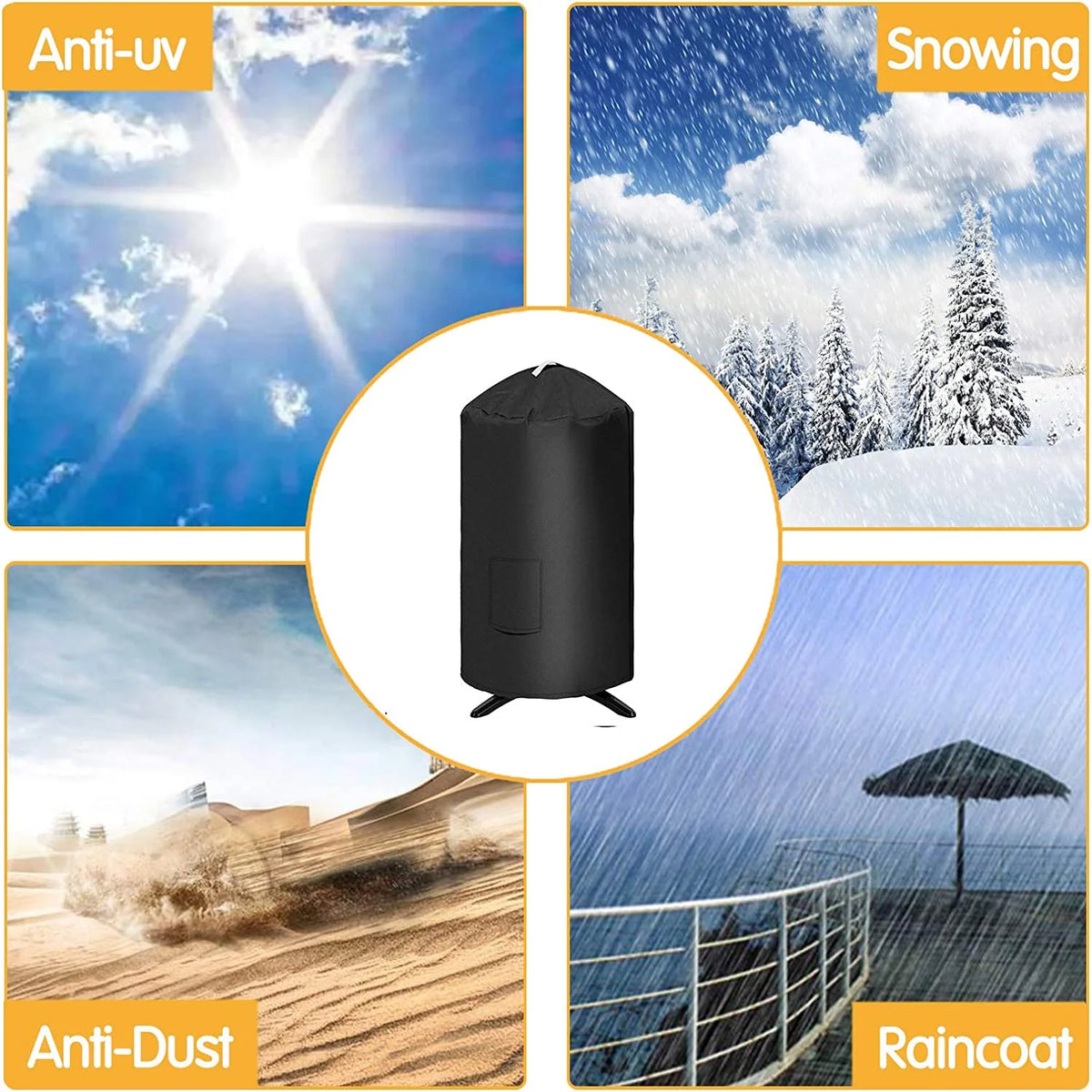 Round Electric Grill Cover F272930
