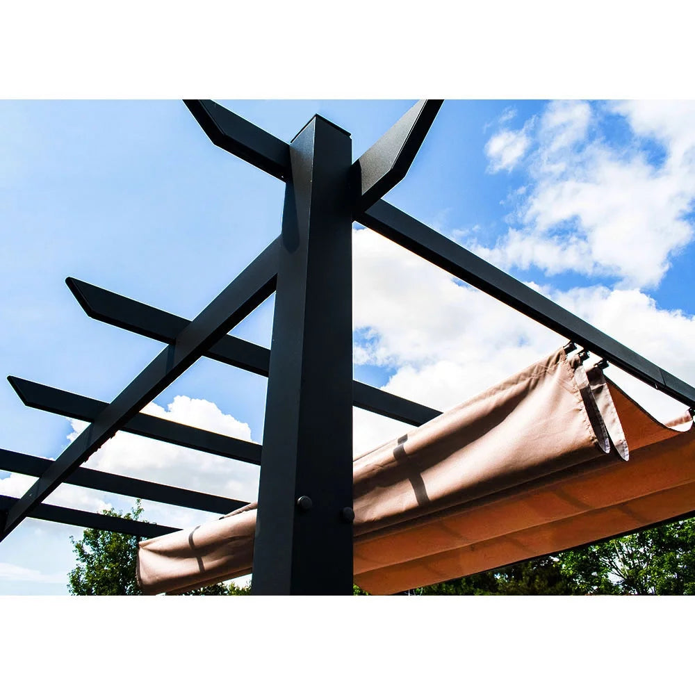 Aluminum Outdoor Canopy Pergola 9 x 9 ft White H821