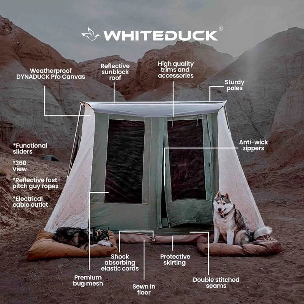 Canvas Camping Tent 10'x14' 8 Person Waterproof W826