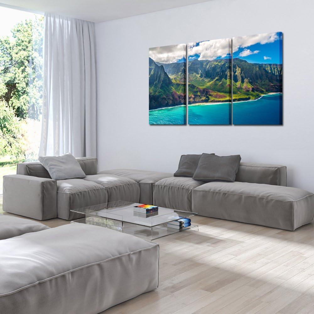 Large Nature Art Poster Print on Canvas 16x32inchx3pcs B34093