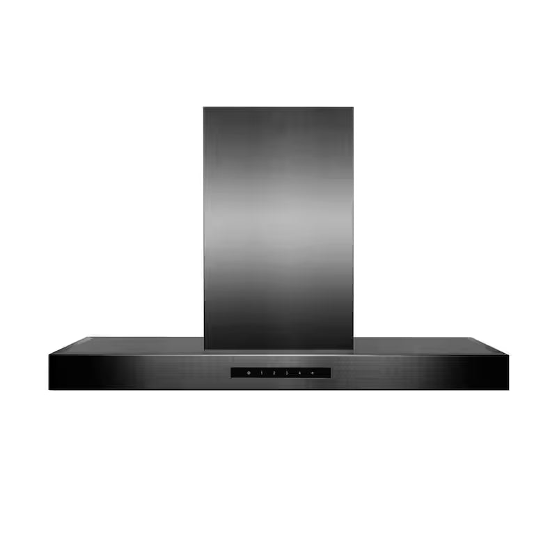Black Stainless Steel Island Mount Range Hood K128