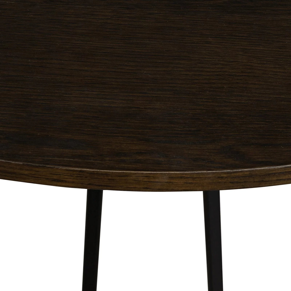 Round Wood & Metal Dining Table D6040