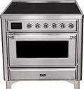 36 Induction Range with Electric Oven in Stainless Steel B4620