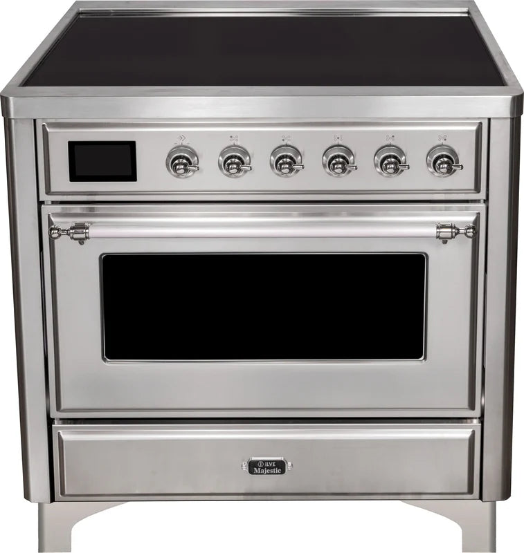 36 Induction Range with Electric Oven in Stainless Steel B4620