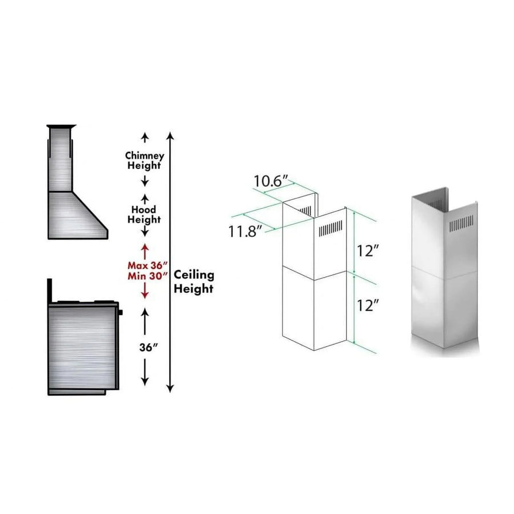 2-12 in. Short Chimney Pieces C634791