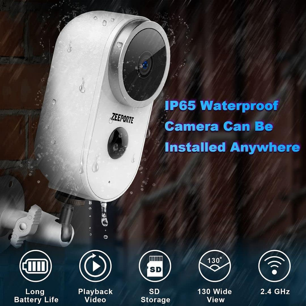 1080P HD Wireless Rechargeable Battery Powered WiFi Security Camera W787900