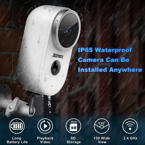 1080P HD Wireless Rechargeable Battery Powered WiFi Security Camera W787900