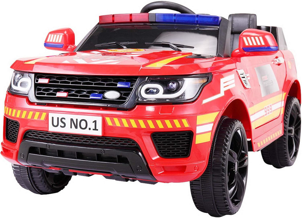 12V Kids Ride On Police Car with Remote Control, Black D301608