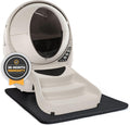 Self-Cleaning Cat Litter Box with Mat, Fence & Ramp H41256