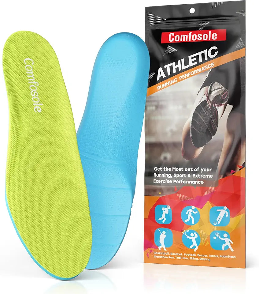 Athletic Insole Men Women Energy Return Cushioning Support S9167