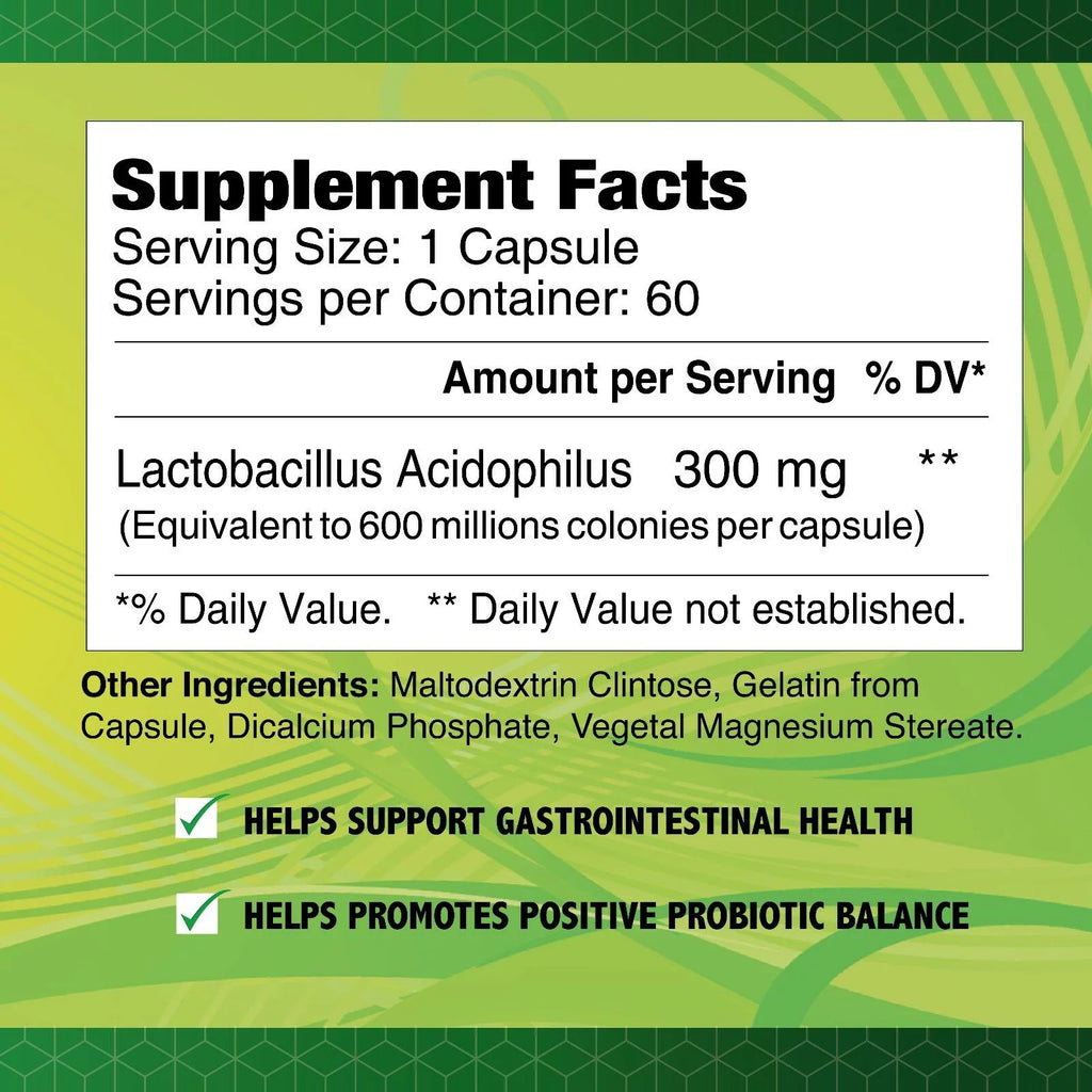 60 Capsules Probiotics K404286