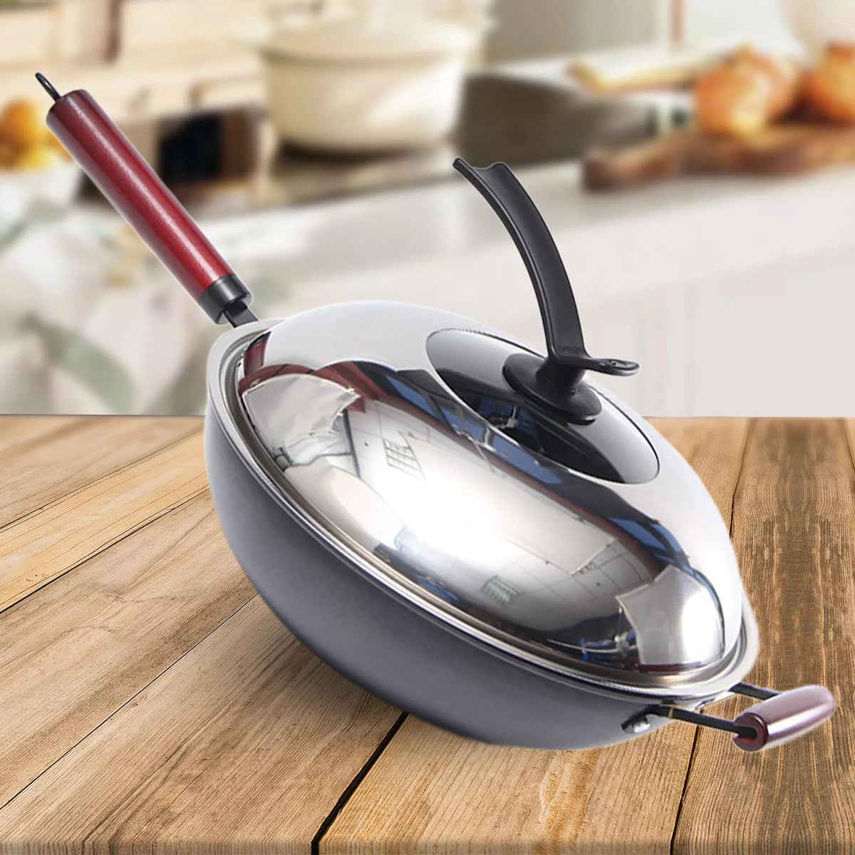Coated Wok with Lid 30cm E47732