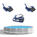 20ft x 52in Above Ground Pool, Lounger Float 2 Pack & Cooler I19018