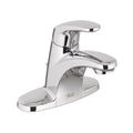 4 in. Centerset Single-Handle Low-Arc Bathroom Faucet with Pop-Up Assembly in Polished Chrome Z6489