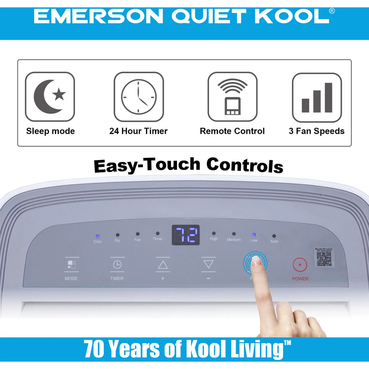 3 in 1 Portable Air Conditioner, Dehumidifier & Fan with Remote Control R716
