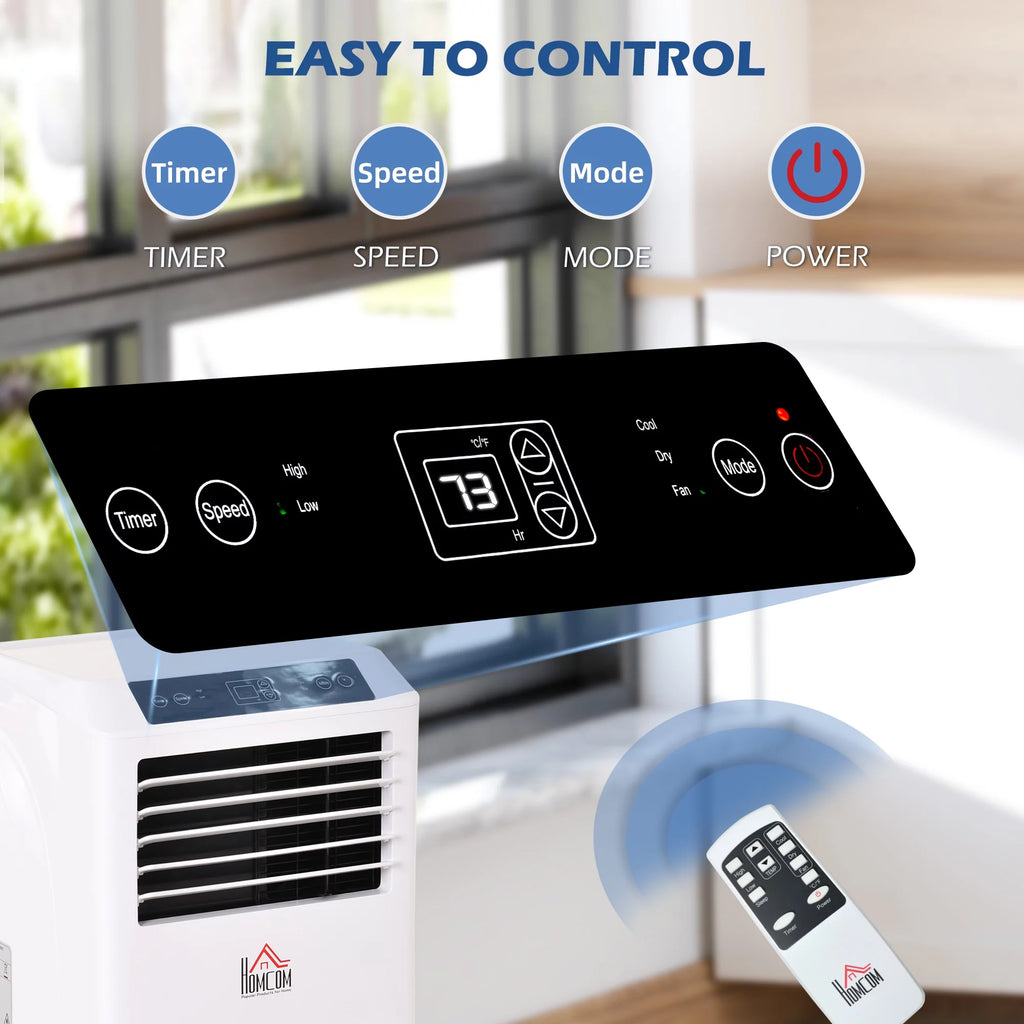 10000 BTU Portable Air Conditioner with Remote Control, White F376284