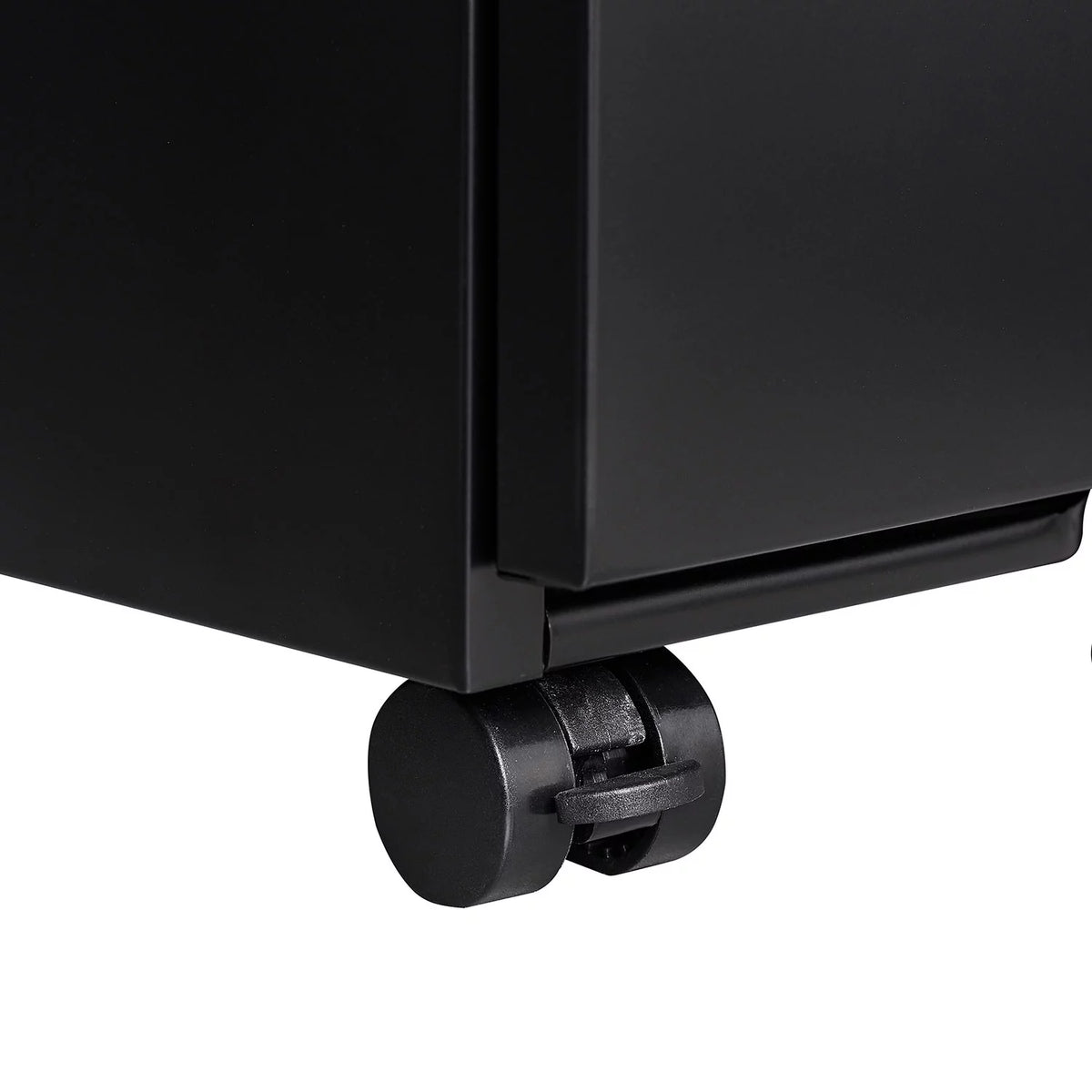 3 Drawer Black Metal File Cabinet with Lock R904431