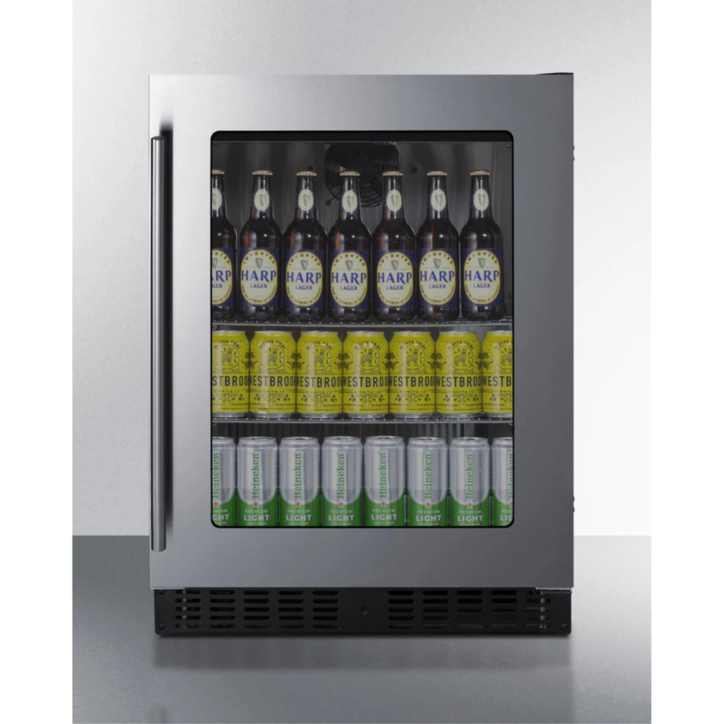 24" Wide 3.25 Cu. Ft. Compact Freezerless Refrigerator Stainless Steel R474