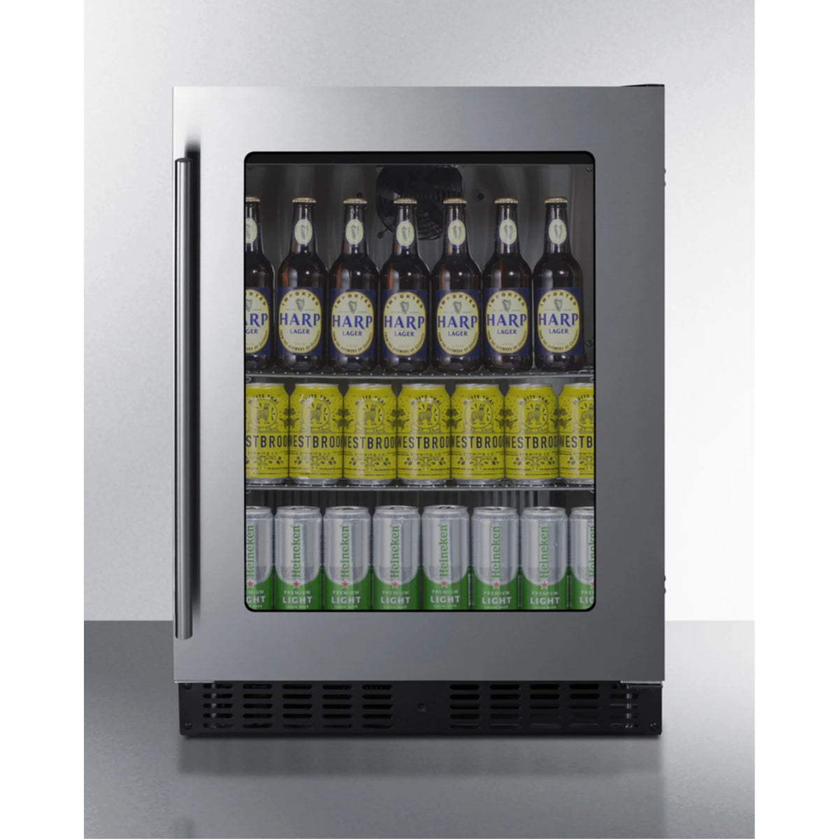 24" Wide 3.25 Cu. Ft. Compact Freezerless Refrigerator Stainless Steel R474