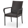 Multi-Brown Wicker Outdoor Dining Chair 2-Pack B958