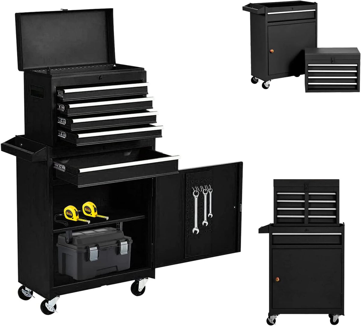 5 Drawer Rolling Tool Chest with Wheels C527