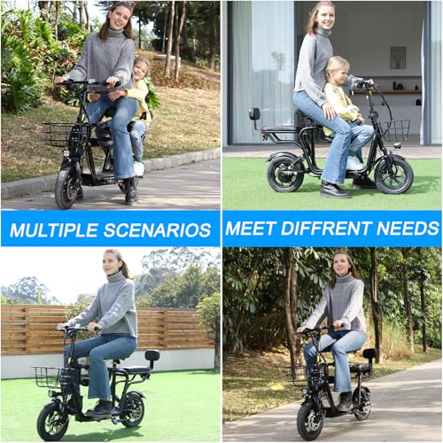 Electric Scooter with Seat, 36V/48V, 350W/500W Motor, 20 Mile Range, 17.4mph A33981