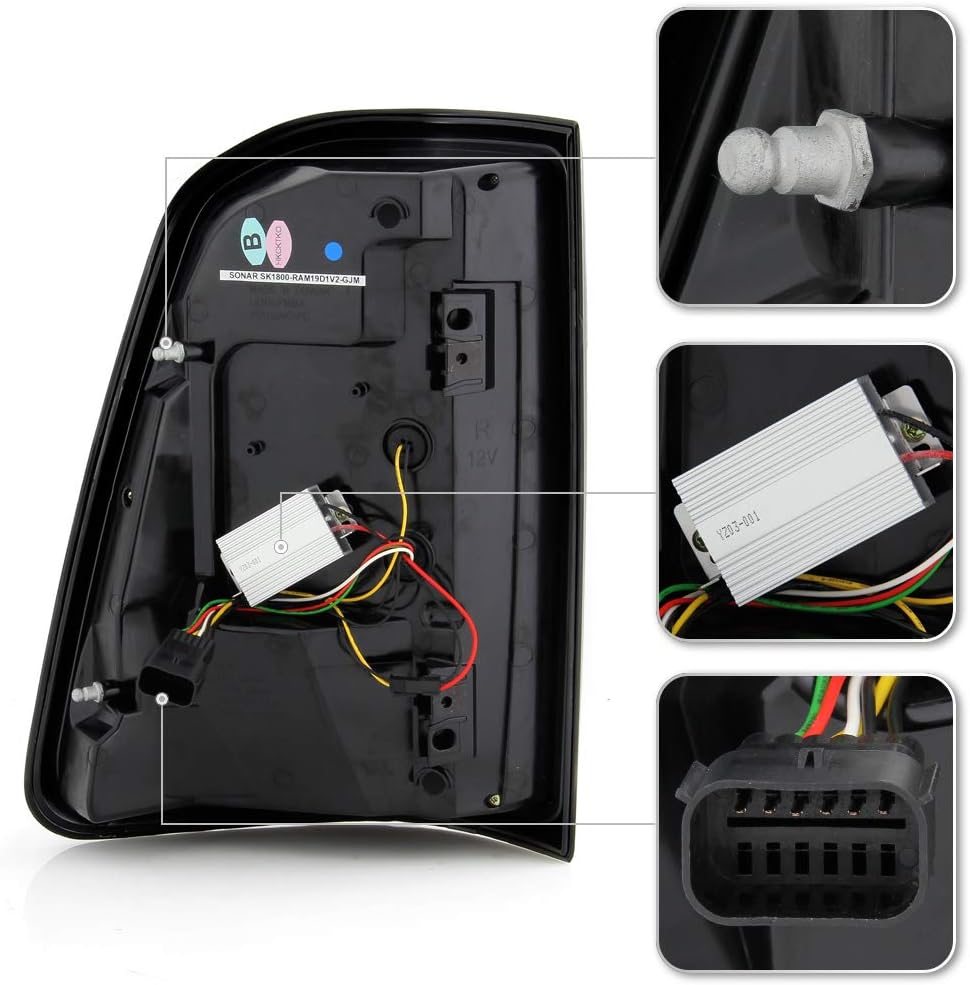 Black Full LED Tail Lights Left+Right Z93848