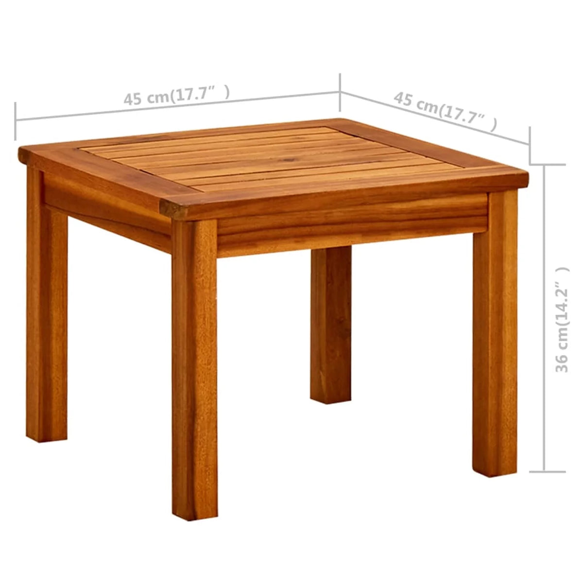 Patio Coffee Table Solid Acacia Wood W100006