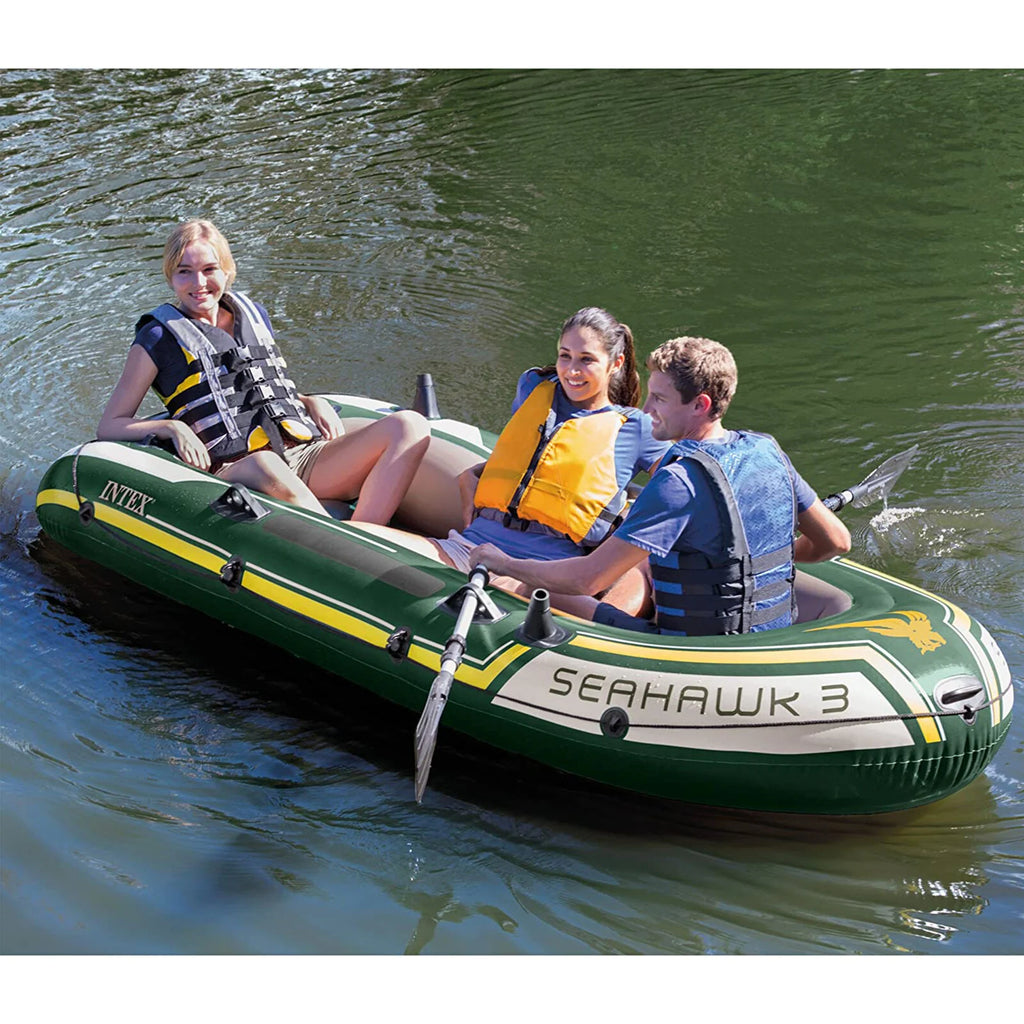 Inflatable Rafting Boat Set 3 Person with Oars and Pump U185