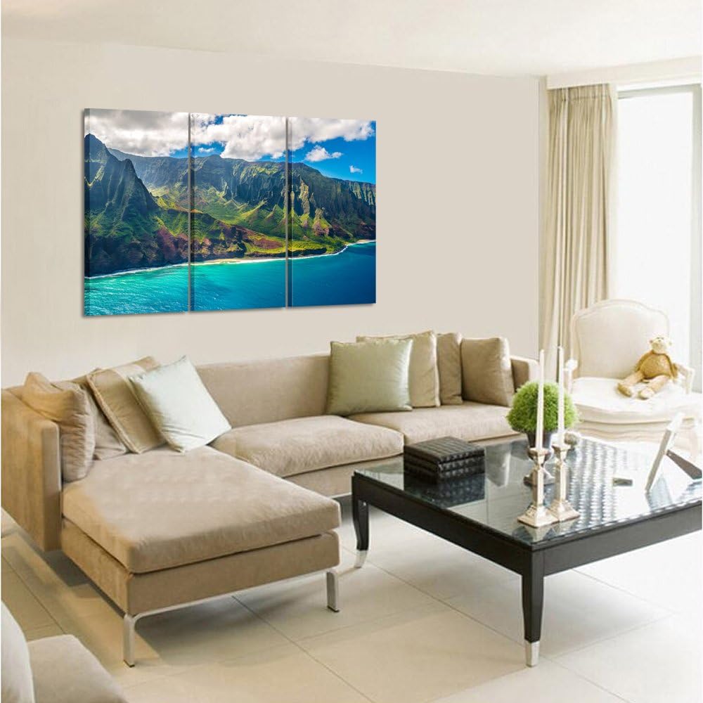 Large Nature Art Poster Print on Canvas 16x32inchx3pcs B34093